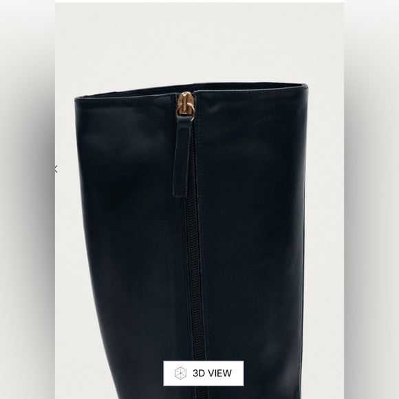 NWT, Alohas EAST BLACK LEATHER BOOTS Size 39. Never worn. - Picture 4 of 5